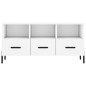 vidaXL Mueble de TV madera de ingeniería blanco 102x36x50 cm