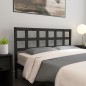 vidaXL Cabecero de cama madera maciza de pino negro 165,5x4x100 cm vidaXL Cabecero de cama madera maciza de pino negro 165,5x4x100 cm