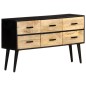 vidaXL Aparador de madera maciza de mango 110x33x64 cm vidaXL Aparador de madera maciza de mango 110x33x64 cm