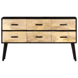 vidaXL Aparador de madera maciza de mango 110x33x64 cm