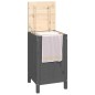vidaXL Baúl para la colada madera maciza de pino gris 44x44x76 cm vidaXL Baúl para la colada madera maciza de pino gris 44x44x76 cm