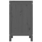 vidaXL Baúl para la colada madera maciza de pino gris 44x44x76 cm vidaXL Baúl para la colada madera maciza de pino gris 44x44x76 cm