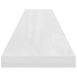 vidaXL Estante flotante pared 2 uds MDF blanco brillo 120x23,5x3,8 cm vidaXL Estante flotante pared 2 uds MDF blanco brillo 120x23,5x3,8 cm
