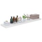 vidaXL Estante flotante pared 2 uds MDF blanco brillo 120x23,5x3,8 cm vidaXL Estante flotante pared 2 uds MDF blanco brillo 120x23,5x3,8 cm