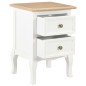 vidaXL Mesitas de noche 2 unidades MDF blanco 35x30x49 cm vidaXL Mesitas de noche 2 unidades MDF blanco 35x30x49 cm