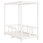 vidaXL Estructura de cama para niños madera de pino blanco 70x140 cm
