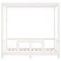 vidaXL Estructura de cama para niños madera de pino blanco 70x140 cm