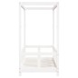 vidaXL Estructura de cama para niños madera de pino blanco 70x140 cm