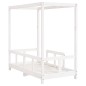 vidaXL Estructura de cama para niños madera de pino blanco 70x140 cm