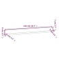 vidaXL Estantes de pared 2 uds madera maciza de pino gris 110x11x9 cm