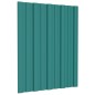 vidaXL Panel para tejado acero galvanizado verde 36 unidades 60x45 cm vidaXL Panel para tejado acero galvanizado verde 36 unidades 60x45 cm