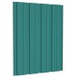 vidaXL Panel para tejado acero galvanizado verde 36 unidades 60x45 cm vidaXL Panel para tejado acero galvanizado verde 36 unidades 60x45 cm