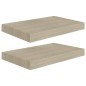 vidaXL Estantes flotantes de pared 2 uds MDF roble 40x23x3,8 cm vidaXL Estantes flotantes de pared 2 uds MDF roble 40x23x3,8 cm