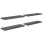 vidaXL Estante flotante de pared 4 uds MDF gris brillo 120x23,5x3,8 cm vidaXL Estante flotante de pared 4 uds MDF gris brillo 120x23,5x3,8 cm