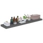 vidaXL Estante flotante de pared 4 uds MDF gris brillo 120x23,5x3,8 cm vidaXL Estante flotante de pared 4 uds MDF gris brillo 120x23,5x3,8 cm
