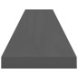 vidaXL Estante flotante de pared 4 uds MDF gris brillo 120x23,5x3,8 cm vidaXL Estante flotante de pared 4 uds MDF gris brillo 120x23,5x3,8 cm