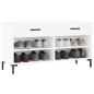 vidaXL Banco zapatero madera de ingeniería blanco 102x35x55 cm vidaXL Banco zapatero madera de ingeniería blanco 102x35x55 cm