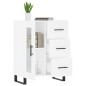 vidaXL Aparador de madera de ingeniería blanco 69,5x34x90 cm vidaXL Aparador de madera de ingeniería blanco 69,5x34x90 cm