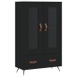 vidaXL Aparador alto madera de ingeniería negro 69,5x31x115 cm vidaXL Aparador alto madera de ingeniería negro 69,5x31x115 cm