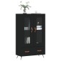 vidaXL Aparador alto madera de ingeniería negro 69,5x31x115 cm vidaXL Aparador alto madera de ingeniería negro 69,5x31x115 cm
