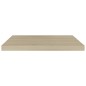vidaXL Estante flotante de pared 4 uds MDF roble 60x23,5x3,8 cm