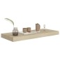 vidaXL Estante flotante de pared 4 uds MDF roble 60x23,5x3,8 cm