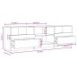 vidaXL Mueble para TV madera contrachapada blanco 150x33,5x45 cm