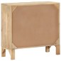 vidaXL Aparador de madera maciza mango y caña natural 80x30x73 cm vidaXL Aparador de madera maciza mango y caña natural 80x30x73 cm