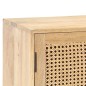 vidaXL Aparador de madera maciza mango y caña natural 80x30x73 cm vidaXL Aparador de madera maciza mango y caña natural 80x30x73 cm