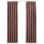 vidaXL Cortinas opacas ganchos 2 pzas terciopelo rosa viejo 140x245 cm vidaXL Cortinas opacas ganchos 2 pzas terciopelo rosa viejo 140x245 cm