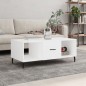 vidaXL Mesa de centro madera contrachapada blanco 102x50x40 cm