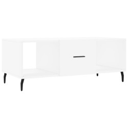 vidaXL Mesa de centro madera contrachapada blanco 102x50x40 cm