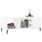 vidaXL Mesa de centro madera contrachapada blanco 102x50x40 cm