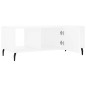 vidaXL Mesa de centro madera contrachapada blanco 102x50x40 cm