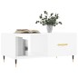 vidaXL Mesa de centro madera contrachapada blanco 90x50x40 cm vidaXL Mesa de centro madera contrachapada blanco 90x50x40 cm