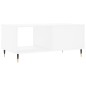 vidaXL Mesa de centro madera contrachapada blanco 90x50x40 cm vidaXL Mesa de centro madera contrachapada blanco 90x50x40 cm