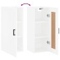 vidaXL Armario de pared madera de ingeniería blanco 34,5x34x90 cm vidaXL Armario de pared madera de ingeniería blanco 34,5x34x90 cm