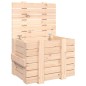 vidaXL Caja de almacenaje madera maciza de pino 58x40,5x42 cm