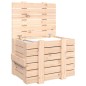 vidaXL Caja de almacenaje madera maciza de pino 58x40,5x42 cm