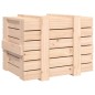 vidaXL Caja de almacenaje madera maciza de pino 58x40,5x42 cm