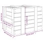 vidaXL Caja de almacenaje madera maciza de pino 58x40,5x42 cm