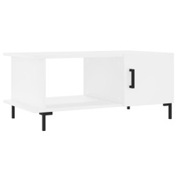 vidaXL Mesa de centro madera contrachapada blanco 90x50x40 cm