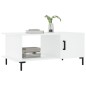 vidaXL Mesa de centro madera contrachapada blanco 90x50x40 cm vidaXL Mesa de centro madera contrachapada blanco 90x50x40 cm