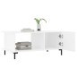 vidaXL Mesa de centro madera contrachapada blanco 90x50x40 cm vidaXL Mesa de centro madera contrachapada blanco 90x50x40 cm