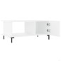 vidaXL Mesa de centro madera contrachapada blanco 90x50x40 cm vidaXL Mesa de centro madera contrachapada blanco 90x50x40 cm