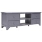 vidaXL Mueble para TV madera de paulownia gris 115x30x40 cm vidaXL Mueble para TV madera de paulownia gris 115x30x40 cm