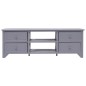 vidaXL Mueble para TV madera de paulownia gris 115x30x40 cm vidaXL Mueble para TV madera de paulownia gris 115x30x40 cm