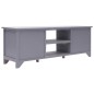 vidaXL Mueble para TV madera de paulownia gris 115x30x40 cm vidaXL Mueble para TV madera de paulownia gris 115x30x40 cm
