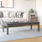vidaXL Mesa de centro de madera maciza de pino gris 110x50x30 cm vidaXL Mesa de centro de madera maciza de pino gris 110x50x30 cm