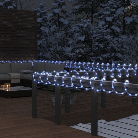 vidaXL Tira de luces con 240 LED blanco frío PVC 10 m